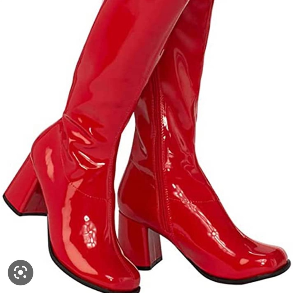Red Gogo Boots